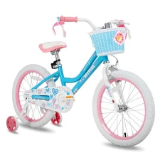 JOYSTAR Kids Bike Age 5-10 Year Old 18-20 Inch Training Wheels basket girls gift