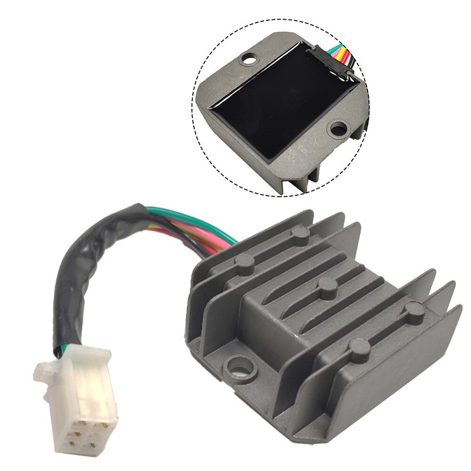 Moped Gleichrichter 12v Universal Gleichrichter Regler 12V 4-Draht – Für Motorrad, Roller, Quad, Vollwelle Universal Voltage Regulator