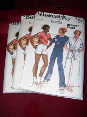 NEW-OLD STOCK-UNCIRCULATED 1977 BUTTERICK #4709 - MEN'S SEWING PATTERN C36-42 FF
