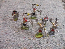 Charbens? Cherilea? Starlux? Reamsa? 1/32 54mm Mediaeval Knights Lot 1