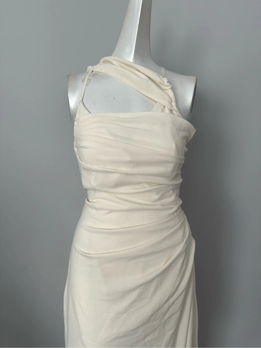 Abito midi JACQUEMUS La Robe Abanada in twill di lana