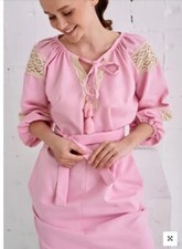 Pink dress with lace