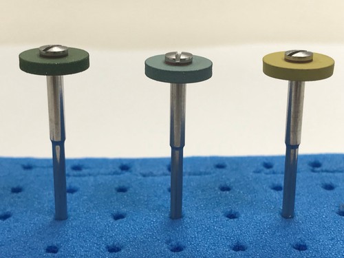 EDENTA CERAGLOSS DIAMOND 1/2" SILICONE RUBBER POLISHING WHEELS CARBIDE POLISH - Picture 2 of 14