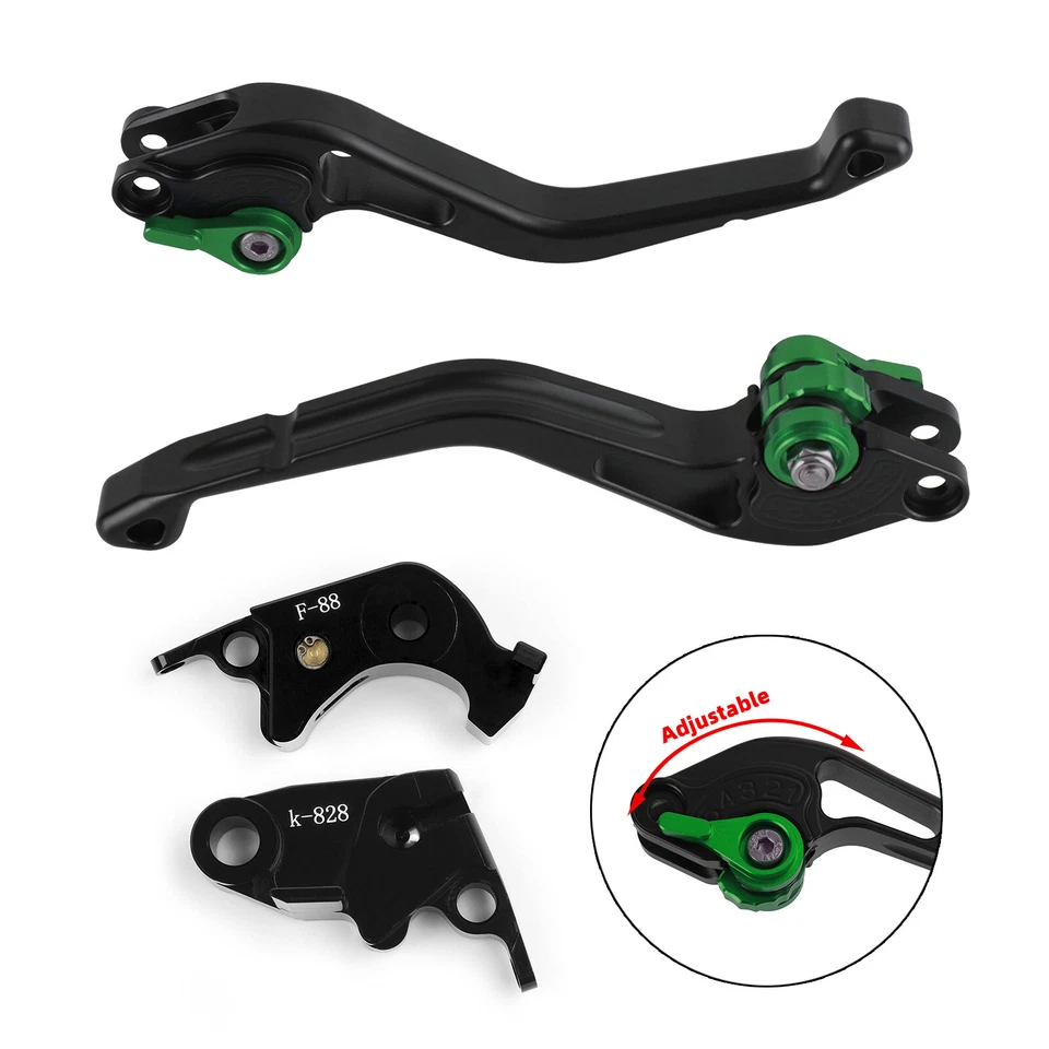 NEW Short Clutch Brake Lever fit for Kawasaki Z750R Z1000 ZX10R ZX6R/636 #3 Foto 2 de 4