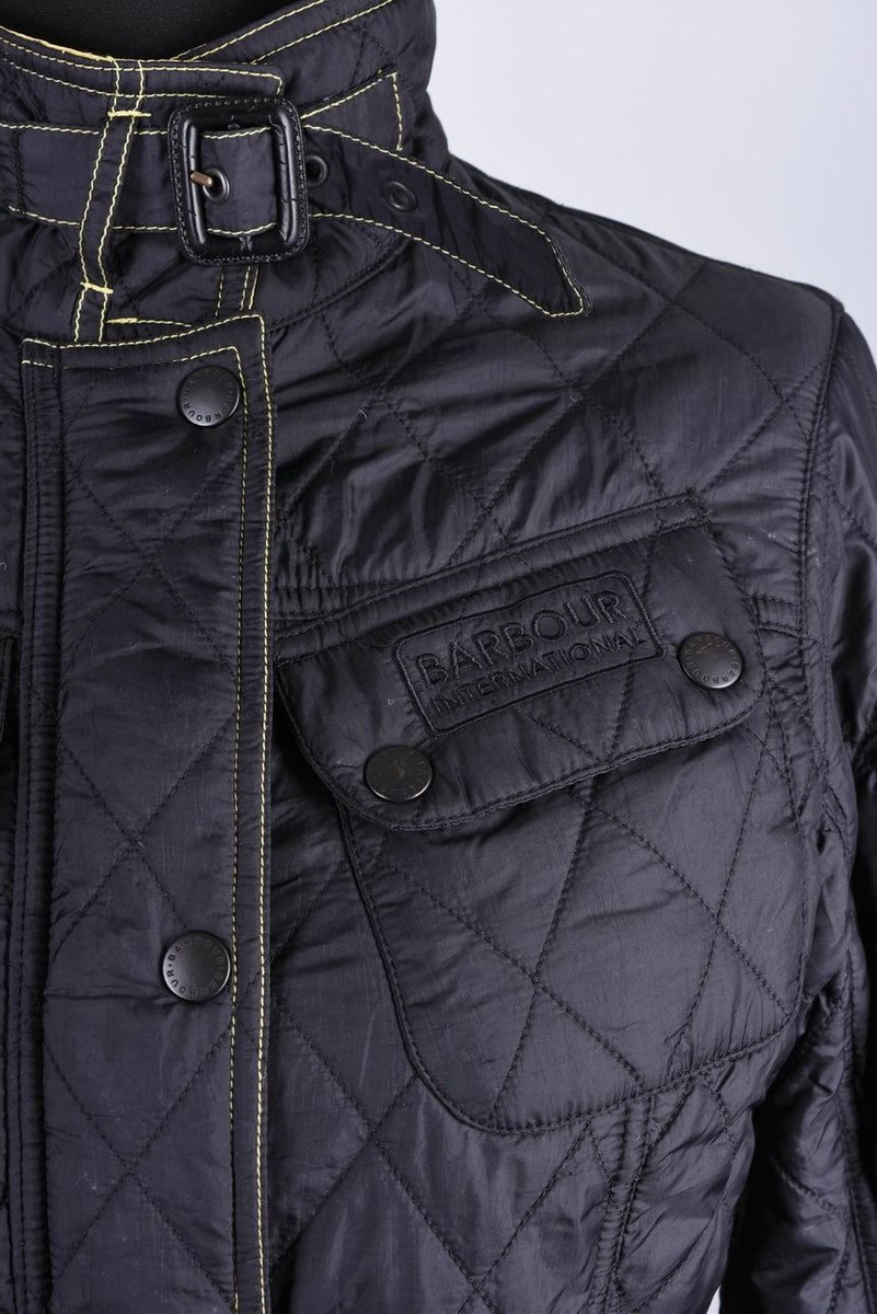 Barbour International Quilt Belted Classic Jacket Size S