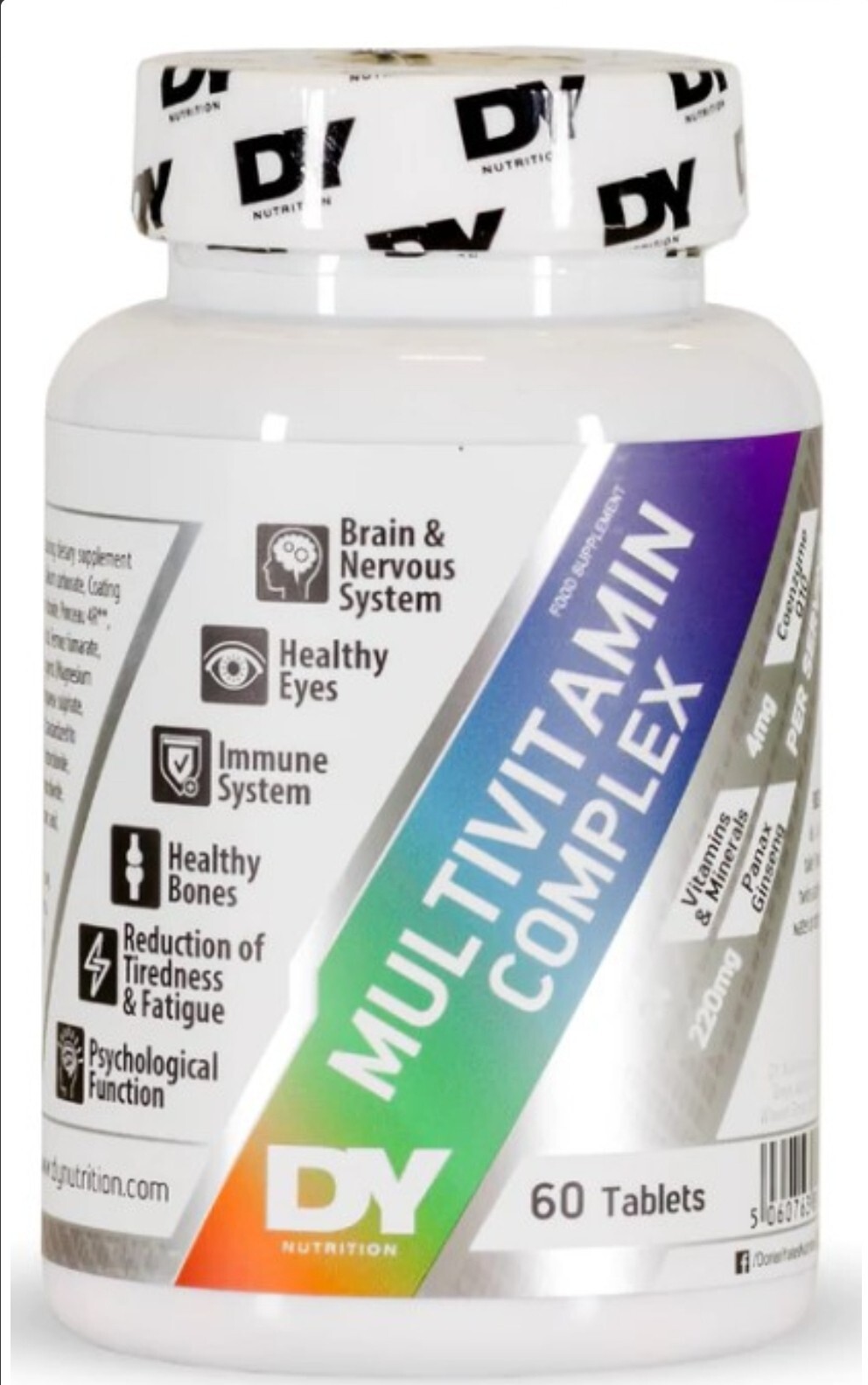 DY Nutrition Multivitamin Complex 60 Tablets Daily Vitamin Mineral A-Z Complex