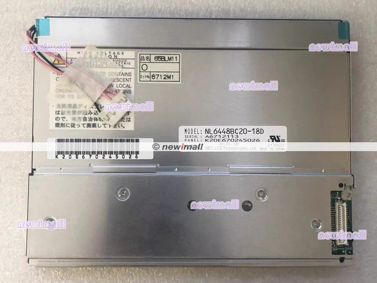 Original 6.5" inch NL6448BC20-18D LCD screen display for NEC 1 year Warranty