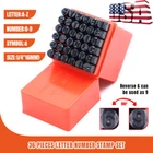 6MM 1/4" 36PC Letter & Number Stamp Punch Set Hardened Steel, Metal Wood Leather