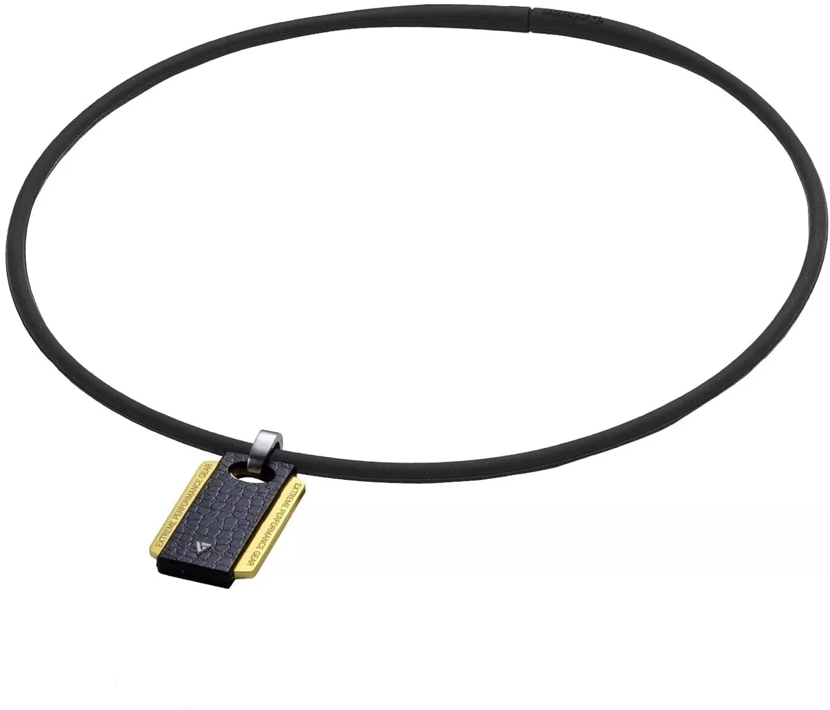 phiten Necklace RAKUWA Neck EXTREME Square Black Gold 45cm