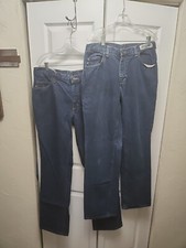 Carhartt Men s 2 Pair Flame-Resistant Signature Denim Loose Fit Size 34x34