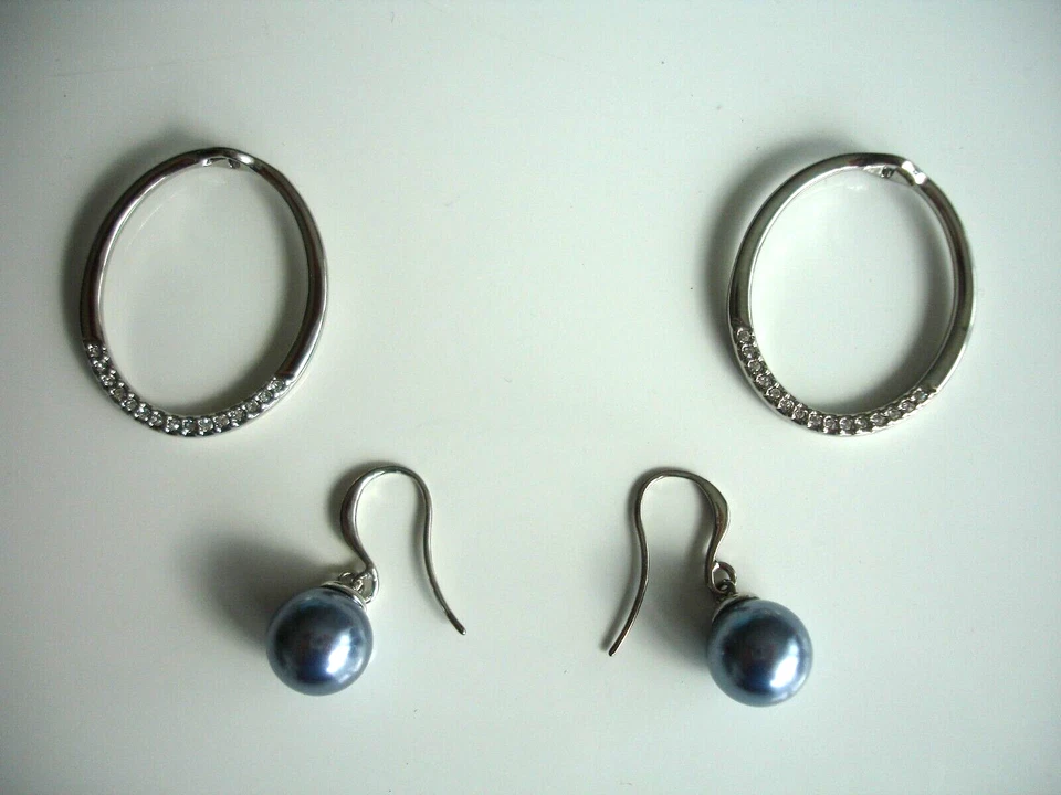 Pierre Lang 4-Tlg. Ohrringe TAMINA RH Zirkonia Perle NEUWERTIG OVP - Bild 4 von 4