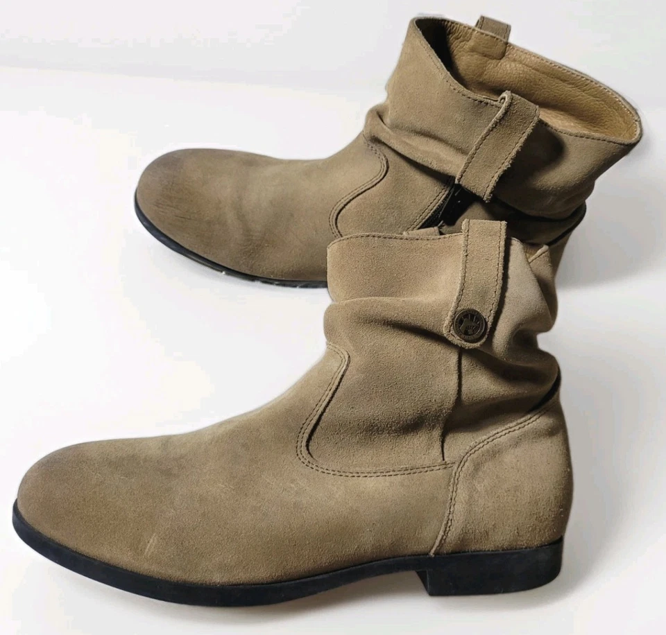 Botas holgadas Birkenstock Sarnia de gamuza encerada cómodas con cremallera para mujer 40 9 botines  Foto 2 de 4