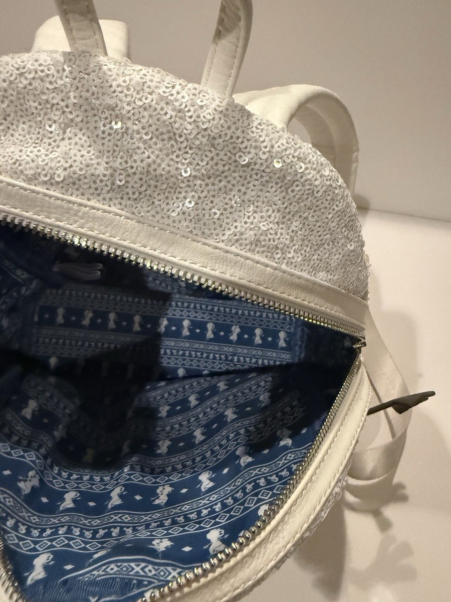 Loungefly Disney Parks Frozen Olaf Sequin Mini Backpack  display picture 3