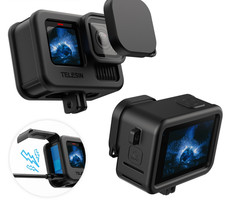 Silicone Protective Case For GoPro 13 12 11 10 9 Lens Cap Black Hand Neck Wrist