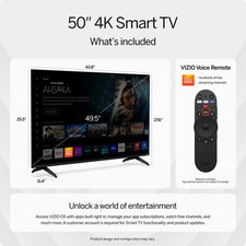 50" Class 4K UHD LED HDR Smart TV (V4K50M-08) 3