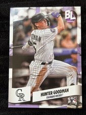 2023 Topps Bowman Chrome Hunter Goodman #80 RC Colorado Rockies Baseball Card