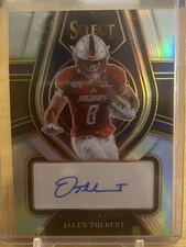 2022 Select Draft Picks Jalen Tolbert Rookie Signatures Silver Prizm Auto RS-JTO