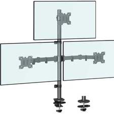 MOUNTUP Triple Monitor Stand, Height Adjustable Monitor Desk Mount Fit for 17...