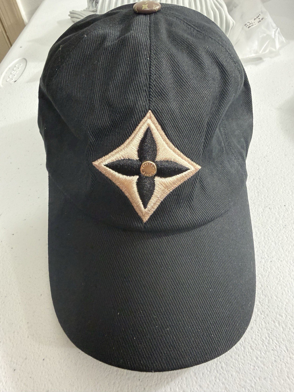 LOUIS VUITTON LV DAY BASEBALL CAP HAT MONOGRAM ONE SIZE BLACK