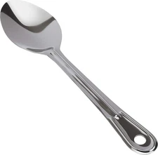 Super Strong, Ergonomic 11 in Serving Spoon 1 Pk. Solid 1Pk, Stainless Steel 