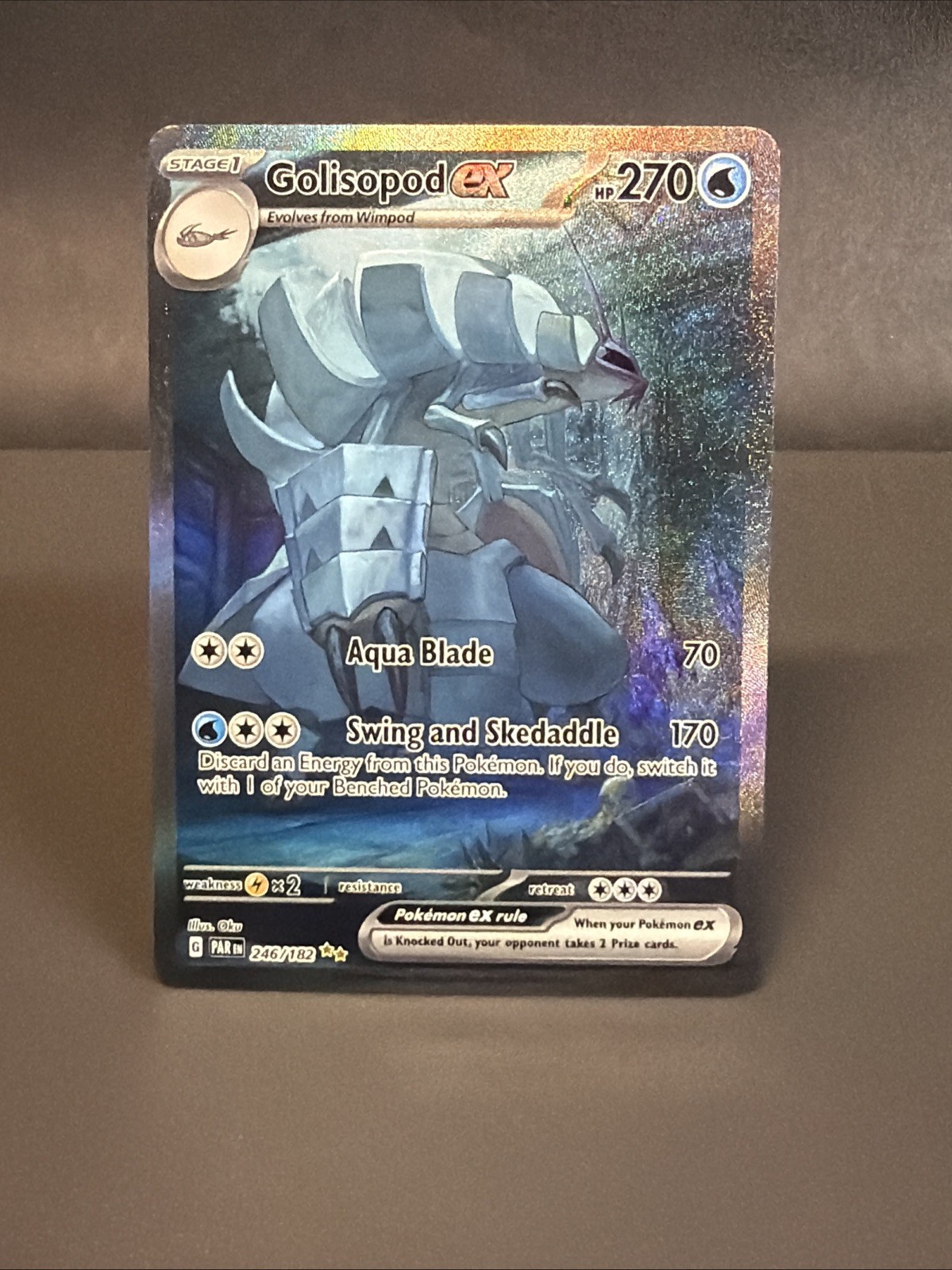 Golisopod ex 246/182 Special Illustration Rare Paradox Rift Pokemon