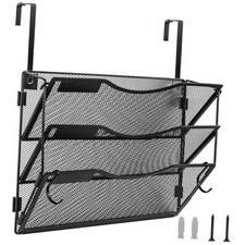 Wall File Organizer 3 Pockets, Mail Organizer, Hanging Folder Holder,