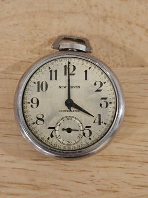 Vintage 1940's New Haven Pocket Watch