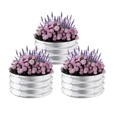 3er set Hochbeet Pflanzbeet Gemüsebeet Pflanzkasten Garten Stahl Beet Blumenbeet