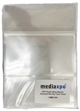 Bolsa envolvente de plástico OPP para estuche Blu-ray estándar lote de 12 mm
