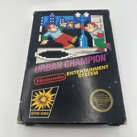 Urban Champion NES CIB Five Screw Box Intact Hang Tab Tested Protective Case