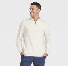 Men's Quarter 1/4 Zip Mock Neck Knit Pullover Sweater Long Sleeve