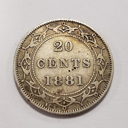 1881 Newfoundland 20 Cents — photo from another recent sale
