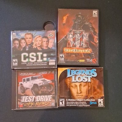 CSI, Accolade Test Drive Off-Road, THQ Dawn of War Retribution PC Game Lot 4x