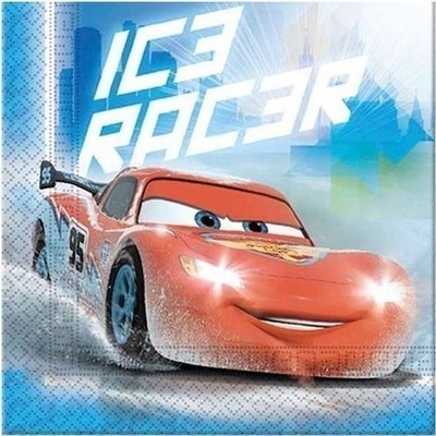 Gadget - Disney: Cars - Ice - 20 Tovaglioli Carta Doppio Velo 33x33 Cm -D- Proco