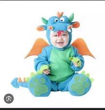 Incharacter Costume Dinky Dragon Halloween Outfit 1pc Baby/Toddler Age 6M-2 Year