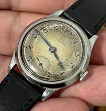 Orologio meccanico Omega Art Decò anni '30 svizzero sub secondo quadrante Staybrite cal 26,5