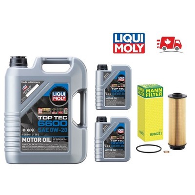 7L Liqui Moly 0W-20 Top Tec Oil Change Kit for BMW B58 3.0 Longlife-17FE+ MANN