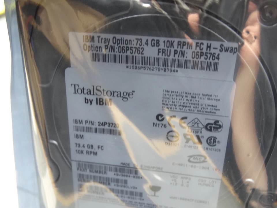 IBM 73GB 8MB Fiber Channel 3.5in ST373307FC Hard Drive 06P5764 24P3720 New - Image 2 of 4