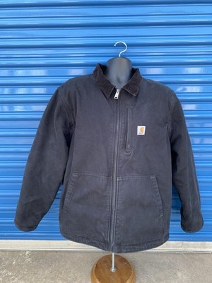 Carhartt Full Swing Armstrong Jacket Men s L Black 103370 Fleece Lined USA