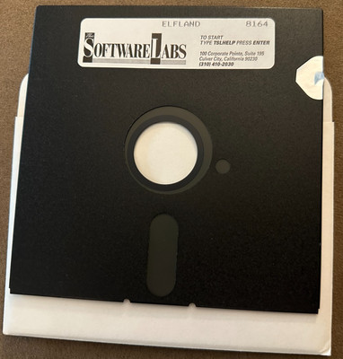 Vintage Software Labs Game - Elfland - 5.25'' Disk