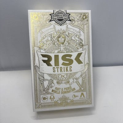 Risk Strike Cards and Dice Game, Quick-Playing Strategy Complete Game Age 10+
