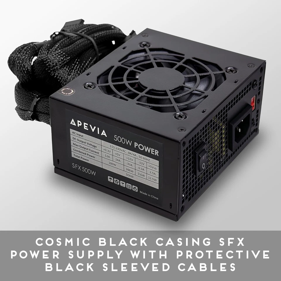 Apevia SFX-AP500W Mini ITX Solution/Micro ATX/SFX 500W Power Supply - Image 2 of 4