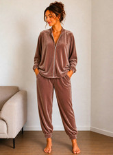 Damen Trainingsanzug Set  Gr. M Jacke & Hose Reißverschluss Taschen