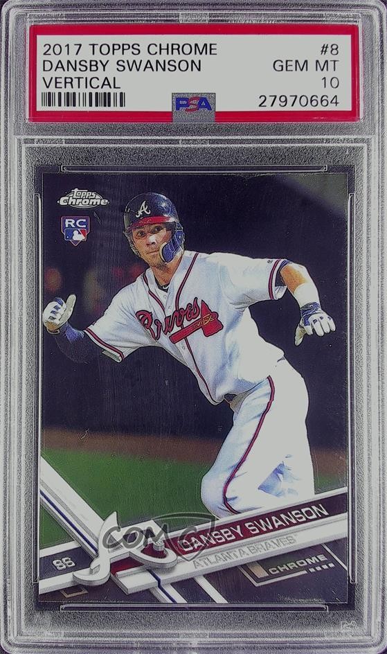 2017 Topps Chrome Dansby Swanson #8 PSA 10 GEM MT 8d2