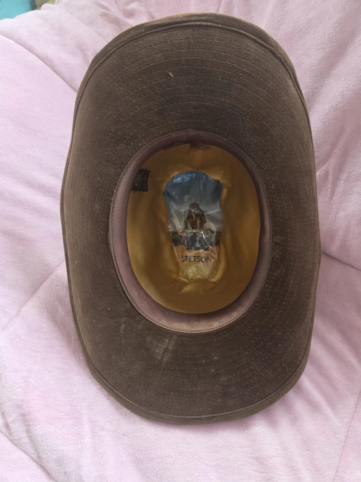 Stetson Hat Brown Velour Med 71/8 70s Western Cowboy VTG Rockabilly RETRO - Image 2 of 4