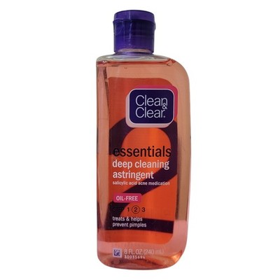 Clean & Clear Essentials Deep Cleaning Astringent Oil-Free 8oz Exp. 12/23