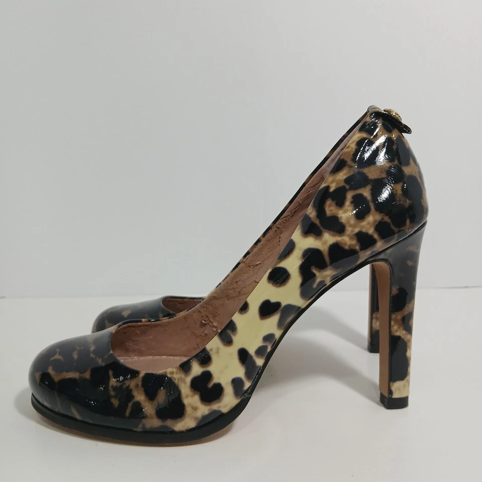 Vince Camuto Womens Multi Color Leopard Print Size 7.5 High Heels - Image 2 of 4