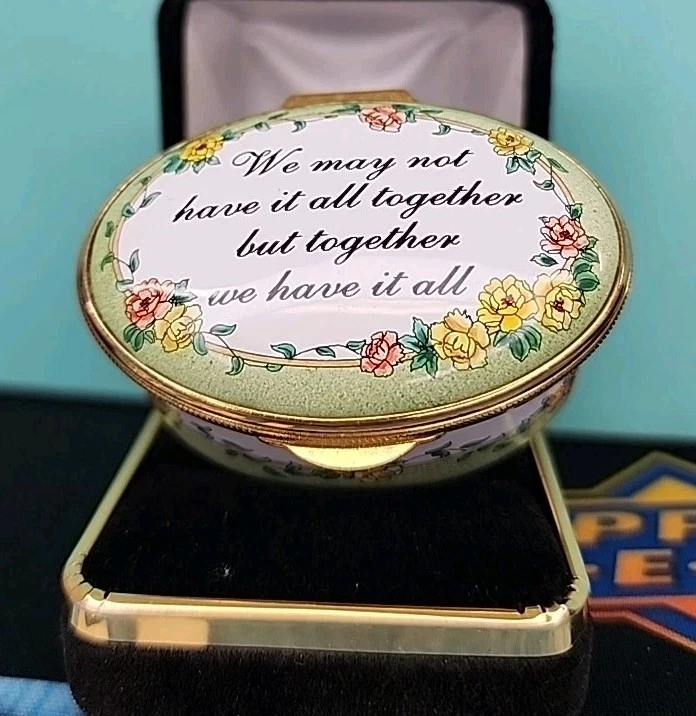 Staffordshire Enamel In Collectible Decorative Trinket Boxes for
