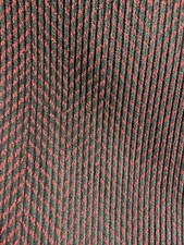 Approx 1.1 x 2.7m black and pink chevron Printed Cotton Needlecord Fabric  