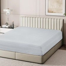 100 Egyptian Cotton Fitted Sheet Full Size Only, 600 Thread Count, 8"-16" Deep